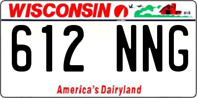WI license plate 612NNG