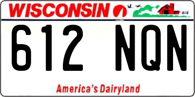 WI license plate 612NQN