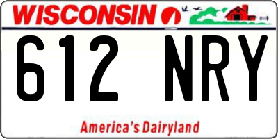 WI license plate 612NRY