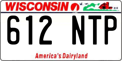 WI license plate 612NTP