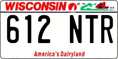 WI license plate 612NTR