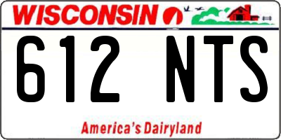 WI license plate 612NTS