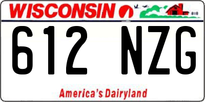 WI license plate 612NZG