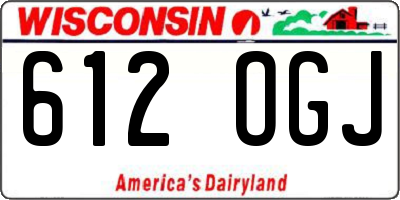 WI license plate 612OGJ