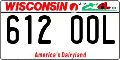 WI license plate 612OOL
