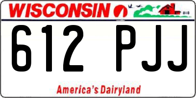 WI license plate 612PJJ