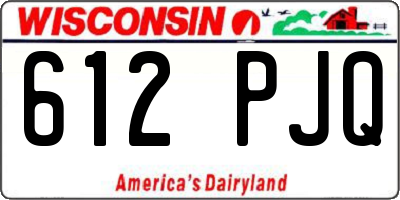 WI license plate 612PJQ