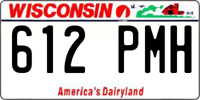 WI license plate 612PMH