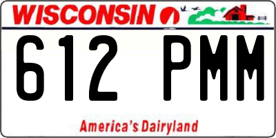 WI license plate 612PMM