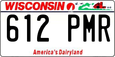 WI license plate 612PMR