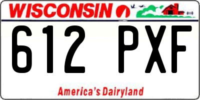 WI license plate 612PXF