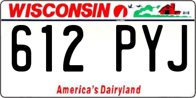 WI license plate 612PYJ