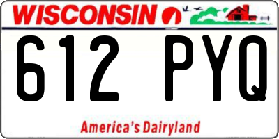 WI license plate 612PYQ