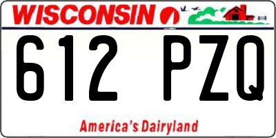 WI license plate 612PZQ