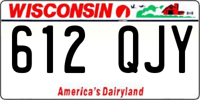 WI license plate 612QJY