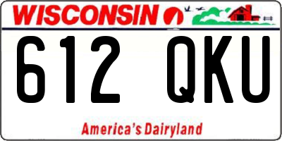 WI license plate 612QKU