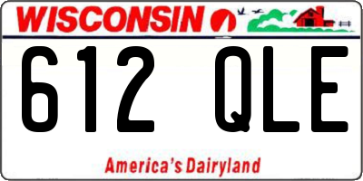 WI license plate 612QLE