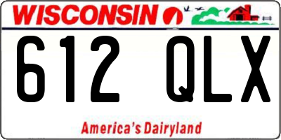 WI license plate 612QLX