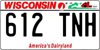 WI license plate 612TNH