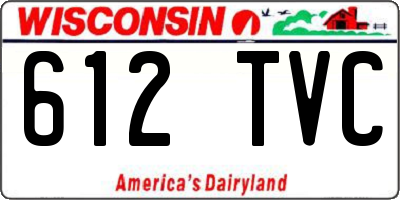 WI license plate 612TVC