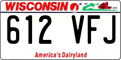 WI license plate 612VFJ