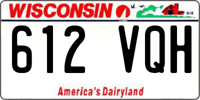 WI license plate 612VQH