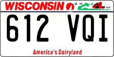 WI license plate 612VQI