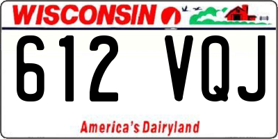 WI license plate 612VQJ