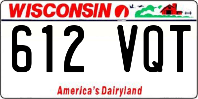 WI license plate 612VQT