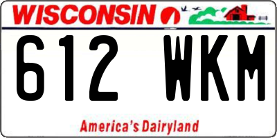 WI license plate 612WKM