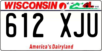 WI license plate 612XJU