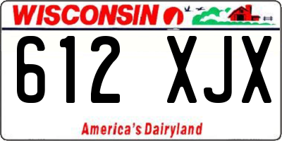 WI license plate 612XJX