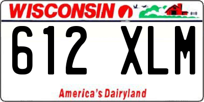 WI license plate 612XLM
