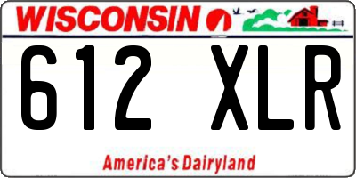 WI license plate 612XLR