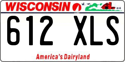 WI license plate 612XLS