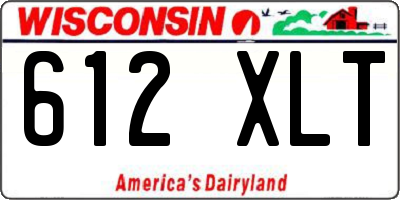 WI license plate 612XLT