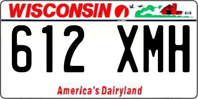 WI license plate 612XMH