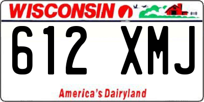 WI license plate 612XMJ