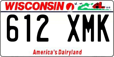 WI license plate 612XMK