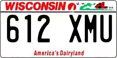 WI license plate 612XMU