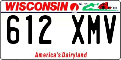 WI license plate 612XMV