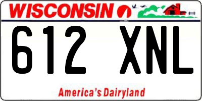 WI license plate 612XNL