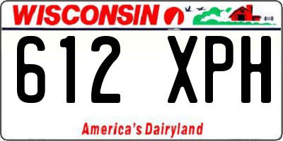 WI license plate 612XPH
