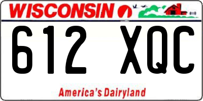 WI license plate 612XQC