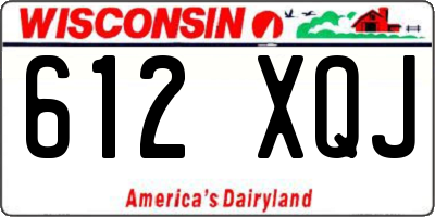WI license plate 612XQJ
