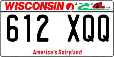 WI license plate 612XQQ
