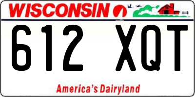 WI license plate 612XQT