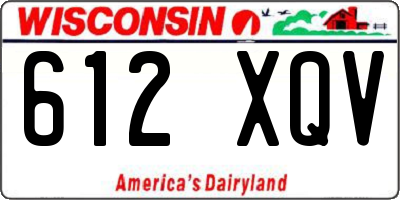 WI license plate 612XQV