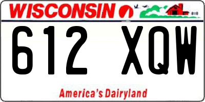 WI license plate 612XQW