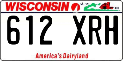 WI license plate 612XRH